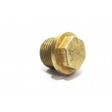 Brass Collar Hex Plug 